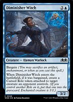 Matte Finish Wilds of Eldraine Diminisher Witch ( #46 )
