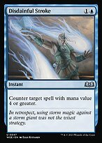 Matte Finish Wilds of Eldraine Disdainful Stroke ( #47 )