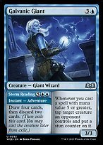 Matte Finish Wilds of Eldraine Galvanic Giant // Storm Reading ( #52 )