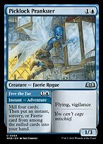 Matte Finish Wilds of Eldraine Picklock Prankster // Free the Fae ( #64 )