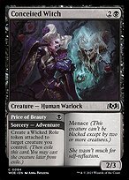 Matte Finish Wilds of Eldraine Conceited Witch // Price of Beauty ( #84 )
