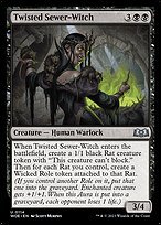 Matte Finish Wilds of Eldraine Twisted Sewer-Witch ( #114 )