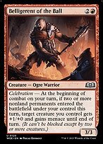 Matte Finish Wilds of Eldraine Belligerent of the Ball ( #120 )