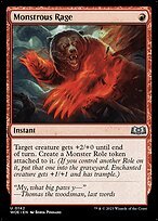 Matte Finish Wilds of Eldraine Monstrous Rage ( #142 )