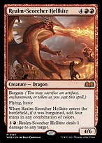 Matte Finish Wilds of Eldraine Realm-Scorcher Hellkite ( #145 )