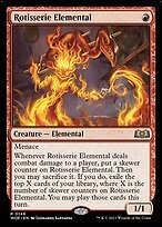 Matte Finish Wilds of Eldraine Rotisserie Elemental ( #148 )