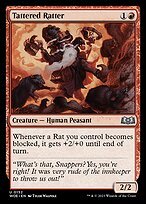 Matte Finish Wilds of Eldraine Tattered Ratter ( #152 )