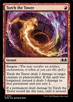 Matte Finish Wilds of Eldraine Torch the Tower ( #153 )