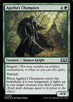 Matte Finish Wilds of Eldraine Agatha's Champion ( #160 )