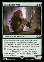 Matte Finish Wilds of Eldraine Elvish Archivist ( #168 )