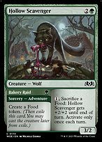 Matte Finish Wilds of Eldraine Hollow Scavenger // Bakery Raid ( #174 )