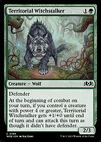 Matte Finish Wilds of Eldraine Territorial Witchstalker ( #189 )