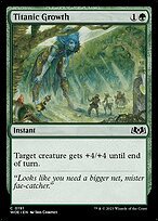Matte Finish Wilds of Eldraine Titanic Growth ( #191 )