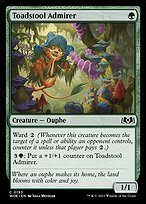 Matte Finish Wilds of Eldraine Toadstool Admirer ( #192 )