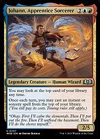 Matte Finish Wilds of Eldraine Johann, Apprentice Sorcerer ( #207 )