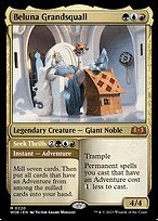 Matte Finish Wilds of Eldraine Beluna Grandsquall // Seek Thrills ( #220 )