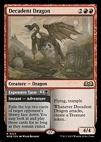 Matte Finish Wilds of Eldraine Decadent Dragon // Expensive Taste ( #223 )