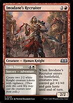 Matte Finish Wilds of Eldraine Imodane's Recruiter // Train Troops ( #229 )