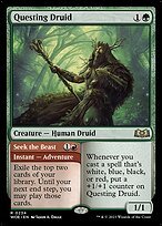 Matte Finish Wilds of Eldraine Questing Druid // Seek the Beast ( #234 )