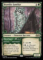 Matte Finish Wilds of Eldraine Bramble Familiar // Fetch Quest ( #283 )