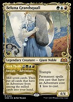 Matte Finish Wilds of Eldraine Beluna Grandsquall // Seek Thrills ( #285 )