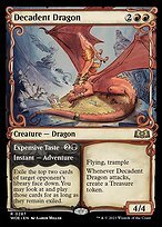 Matte Finish Wilds of Eldraine Decadent Dragon // Expensive Taste ( #287 )