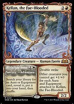Matte Finish Wilds of Eldraine Kellan, the Fae-Blooded // Birthright Boon ( #291 )