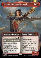 Matte Finish Wilds of Eldraine Kellan, the Fae-Blooded // Birthright Boon ( #298 )