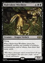Matte Finish Wilds of Eldraine Malevolent Witchkite ( #315 )
