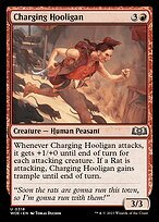 Matte Finish Wilds of Eldraine Charging Hooligan ( #318 )
