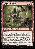 Matte Finish Wilds of Eldraine Ogre Chitterlord ( #319 )