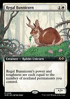 Matte Finish Wilds of Eldraine Regal Bunnicorn ( #326 )
