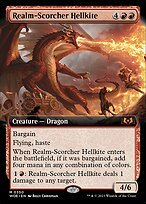 Matte Finish Wilds of Eldraine Realm-Scorcher Hellkite ( #350 )