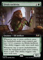 Matte Finish Wilds of Eldraine Elvish Archivist ( #355 )