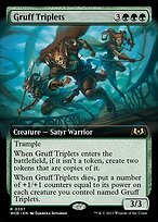 Matte Finish Wilds of Eldraine Gruff Triplets ( #357 )