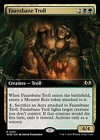 Matte Finish Wilds of Eldraine Faunsbane Troll ( #361 )