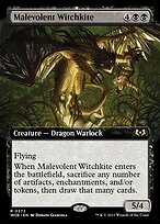 Matte Finish Wilds of Eldraine Malevolent Witchkite ( #372 )