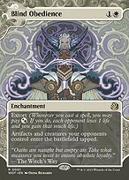 Glossy Finish Wilds of Eldraine: Enchanting Tales Blind Obedience ( #1 )