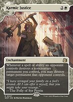 Glossy Finish Wilds of Eldraine: Enchanting Tales Karmic Justice ( #7 )