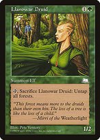 Matte Finish Weatherlight Llanowar Druid ( #133 )