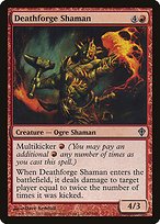 Matte Finish Worldwake Deathforge Shaman ( #80 )