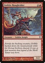 Matte Finish Worldwake Goblin Roughrider ( #82 )