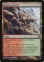 Matte Finish Worldwake Raging Ravine ( #141 )
