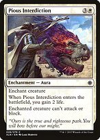 Matte Finish Ixalan Pious Interdiction ( #26 )