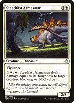 Matte Finish Ixalan Steadfast Armasaur ( #39 )