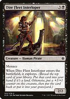 Matte Finish Ixalan Dire Fleet Interloper ( #103 )
