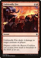 Matte Finish Ixalan Unfriendly Fire ( #172 )