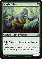 Matte Finish Ixalan Jungle Delver ( #195 )