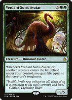 Matte Finish Ixalan Verdant Sun's Avatar ( #213 )