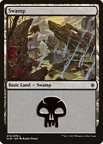 Matte Finish Ixalan Swamp ( #270 )
